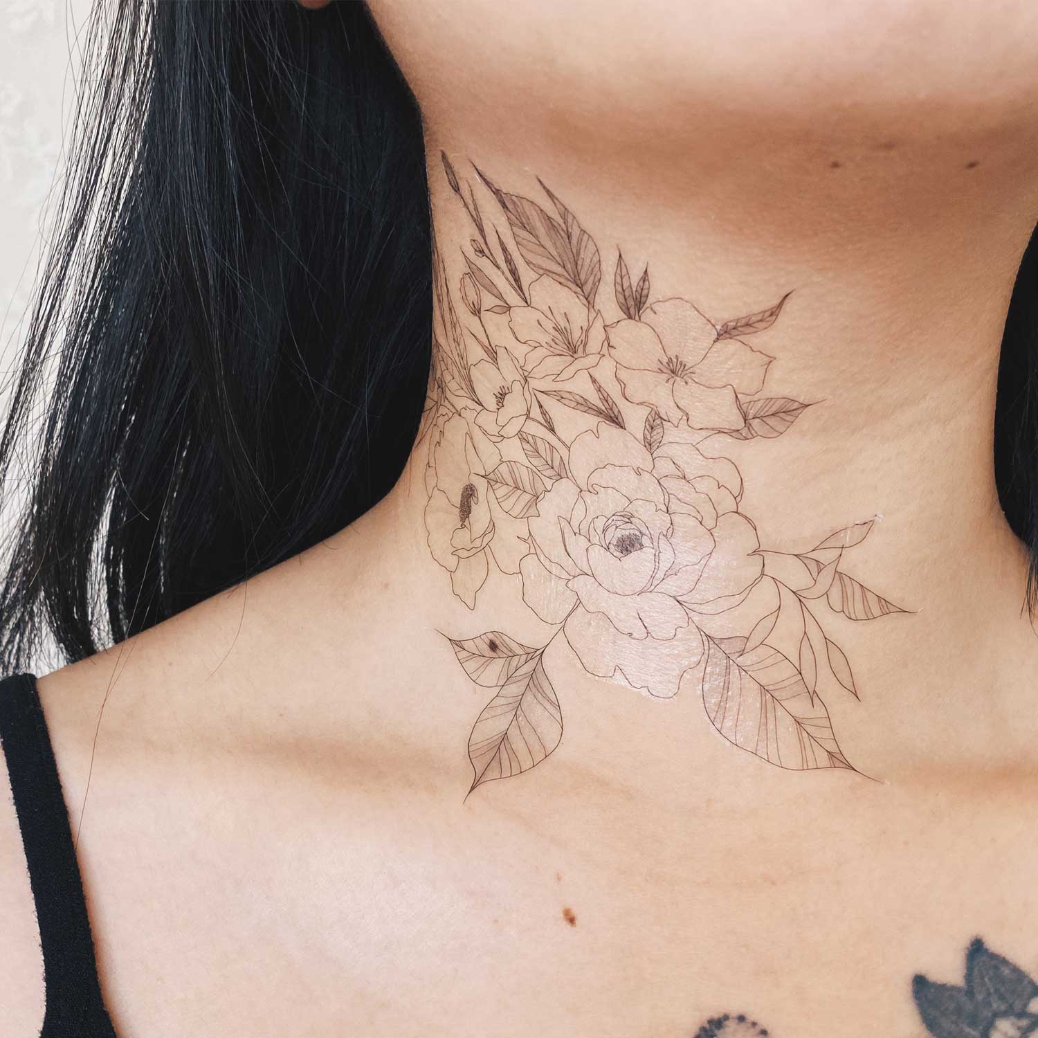 FlowerBunchTempTattoo