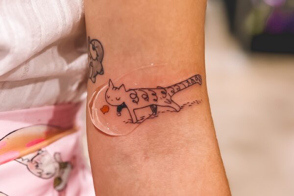 Cat Tattoo Black & Grey Sebrina Pham Art