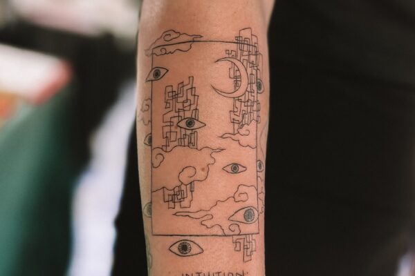 Fine Line Tattoo Black & Grey Sebrina Pham Art