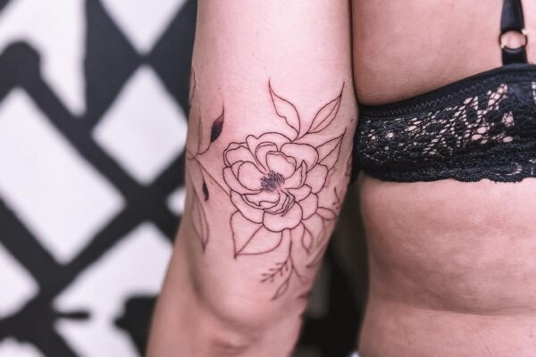 Flowers Fine Line Tattoo Black & Grey 003 Sebrina Pham Art.jpg