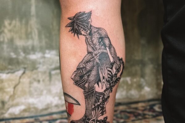 Kingdom Hearts Tattoo Black & Grey Sebrina Pham Art