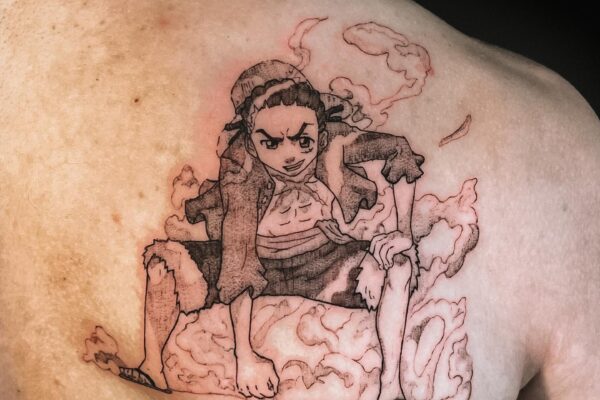 Luffy x Riley Black & Grey Sebrina Pham Art